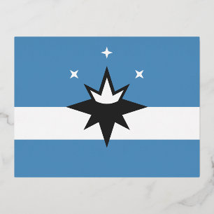 Vlag van Springfield, Missouri Folie Feestdagen Briefkaart