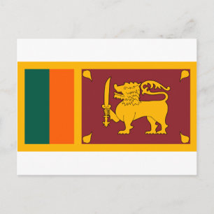 Vlag van Sri Lanka (ජා, ‍, රී Sri කා) (ශ්) Briefkaart