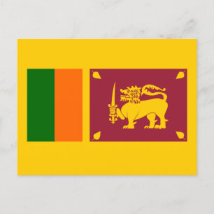 Vlag van Sri Lanka Briefkaart