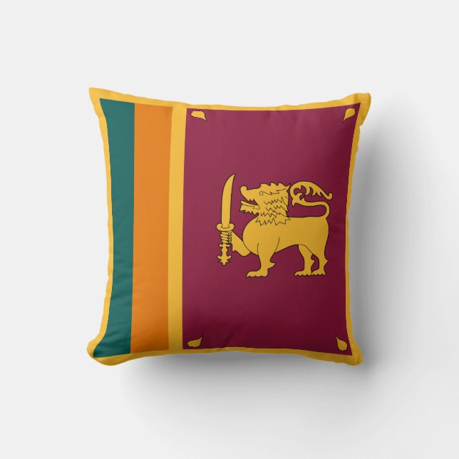 Vlag van Sri Lanka Kussen (Voorkant)
