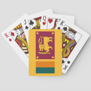 Vlag van Sri Lanka Pokerkaarten