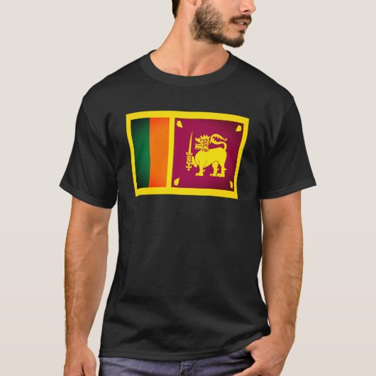 Vlag van Sri Lanka T-Shirt (Voorkant)