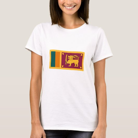 Vlag van Sri Lanka T-shirt (Voorkant)