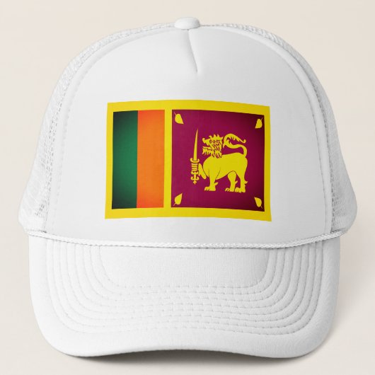 Vlag van Sri Lanka Trucker Pet (Voorkant)