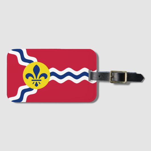 Vlag van St. Louis, Missouri Bagagelabel (Voorkant (horizontaal))