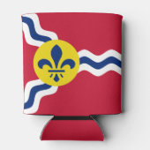 Vlag van St. Louis, Missouri Blikjeskoeler (Achterkant)
