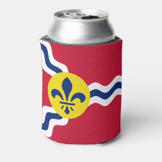 Vlag van St. Louis, Missouri Blikjeskoeler (Blikje Achterkant)