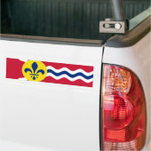 Vlag van St. Louis, Missouri Bumpersticker (Op Truck)