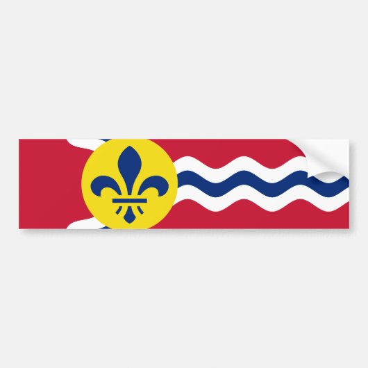 Vlag van St. Louis, Missouri Bumpersticker (Voorkant)