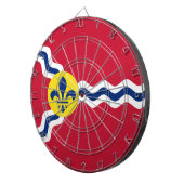 Vlag van St. Louis, Missouri Dartboard Dartbord (Voorkant Rechts)