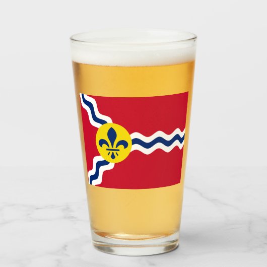 Vlag van St. Louis (Missouri) Glas (Voorkant gevuld)