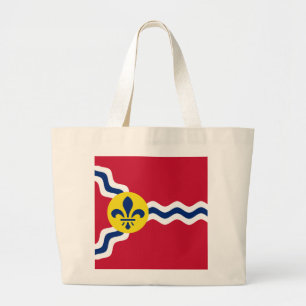 Vlag van St. Louis, Missouri Grote Tote Bag