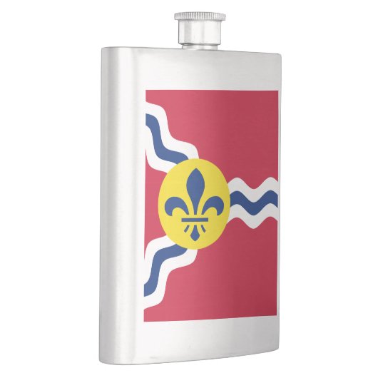 Vlag van St. Louis, Missouri Hip Flask Flacon (Rechts)