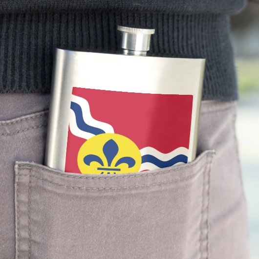 Vlag van St. Louis, Missouri Hip Flask Flacon (Voorbeeld)