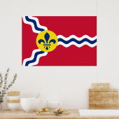 Vlag van St. Louis (Missouri) Poster (Keuken)