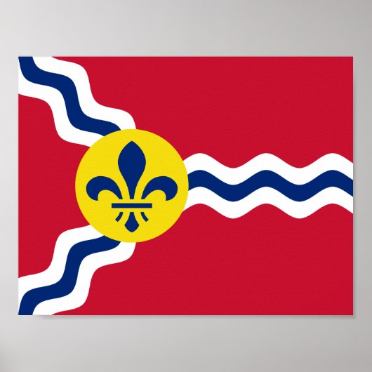 Vlag van St. Louis, Missouri Poster (Voorkant)