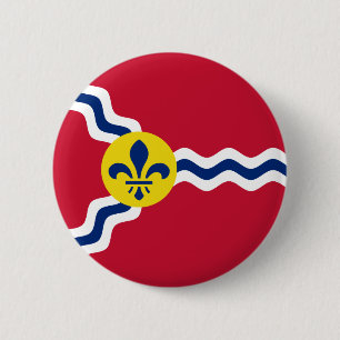 Vlag van St. Louis, Missouri Ronde Button 5,7 Cm
