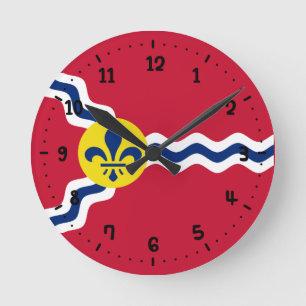 Vlag van St. Louis, Missouri Ronde Klok