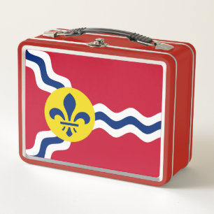 Vlag van St. Louis, Missouri Round Pillow