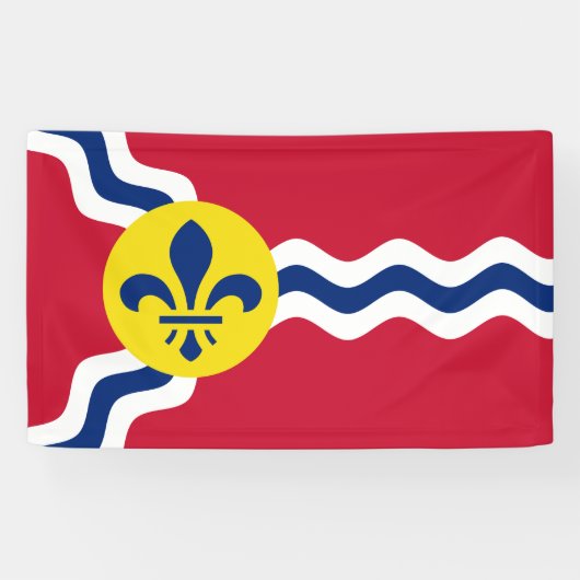 Vlag van St. Louis, Missouri Spandoek (Horizontaal)