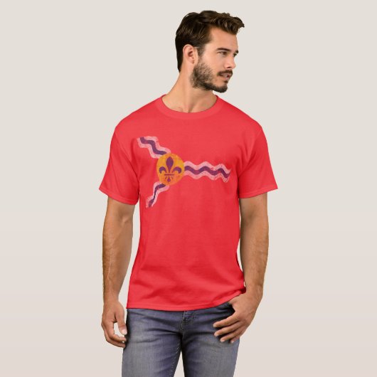 vlag van St. Louis Missouri T-shirt (Voorkant volledig)