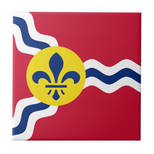 Vlag van St. Louis, Missouri Tegeltje (Voorkant)
