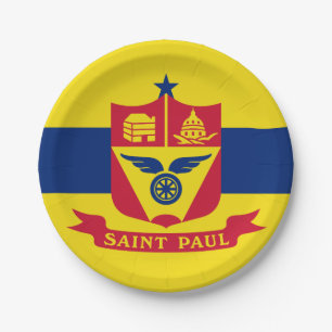 Vlag van St Paul, Minnesota Papieren Borden Bordje