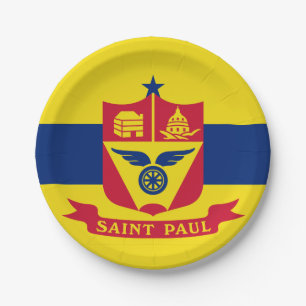 Vlag van St Paul, Minnesota Papieren Borden Bordje