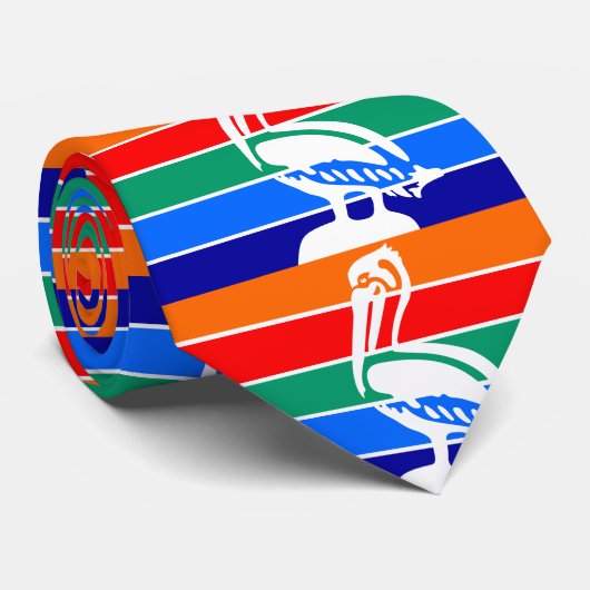 Vlag van St. Petersburg, Florida Stropdas (Opgerold)