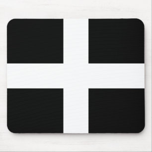 Vlag van St. Piran / vlag van Cornwall Muismat