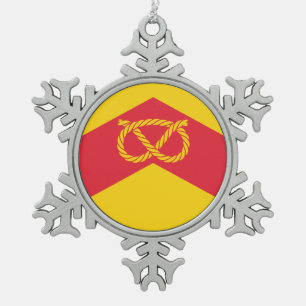 Vlag van Staffordshire, Tin Sneeuwvlok Ornament