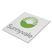 Vlag van Sunnyvale (Californië) Tegeltje (Zijkant)