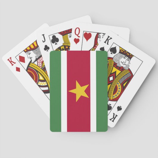 Vlag van Suriname Pokerkaarten (Achterkant)