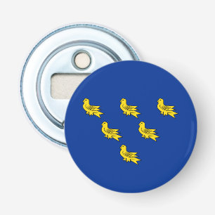 Vlag van Sussex Flesopener Button Flesopener