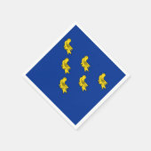 Vlag van Sussex Paper Napkins Servet (Hoek)