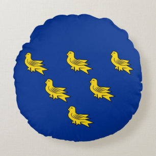 Vlag van Sussex Round Pillow Rond Kussen