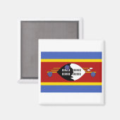 Vlag van Swaziland Magneet (Voorkant / Achterkant)