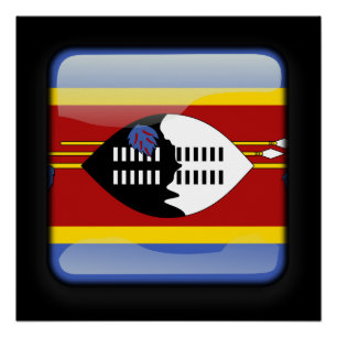 Vlag van Swaziland Perfect Poster