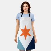 Vlag van Syracuse, New York Schort (Gedragen)