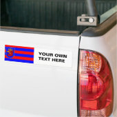 Vlag van Szczecin Bumpersticker (Op Truck)