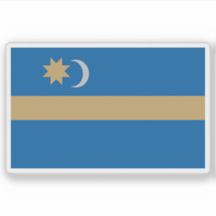Vlag van Szekely Land - Szeklerland (Roemenië) Sticker