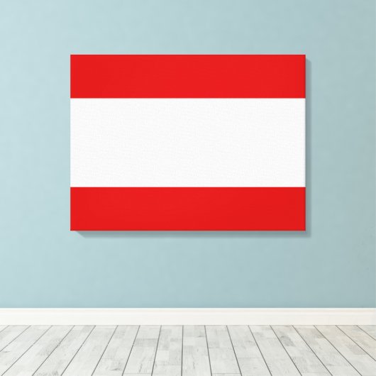 Vlag van Tahiti Canvas Afdruk (Insitu (Houten vloer))