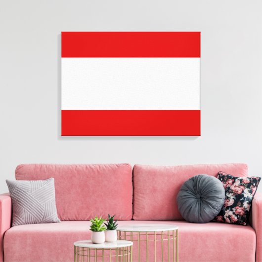 Vlag van Tahiti Canvas Afdruk (Insitu (Woonkamer))