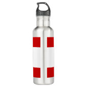 Vlag van Tahiti Waterfles (Achterkant)