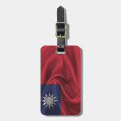 Vlag van Taiwan Bagagelabel (Voorkant verticaal)