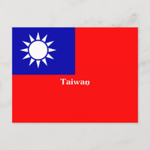 Vlag van Taiwan Briefkaart
