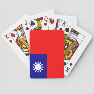 Vlag van Taiwan Pokerkaarten