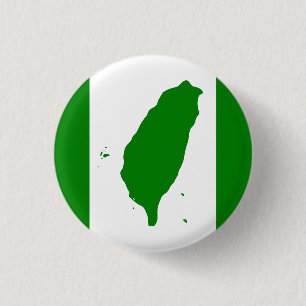 Vlag van Taiwan Ronde Button 3,2 Cm