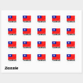 vlag van Taiwan Ronde Sticker (Vel)