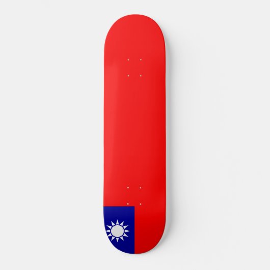 Vlag van Taiwan Skateboard (Voorkant)